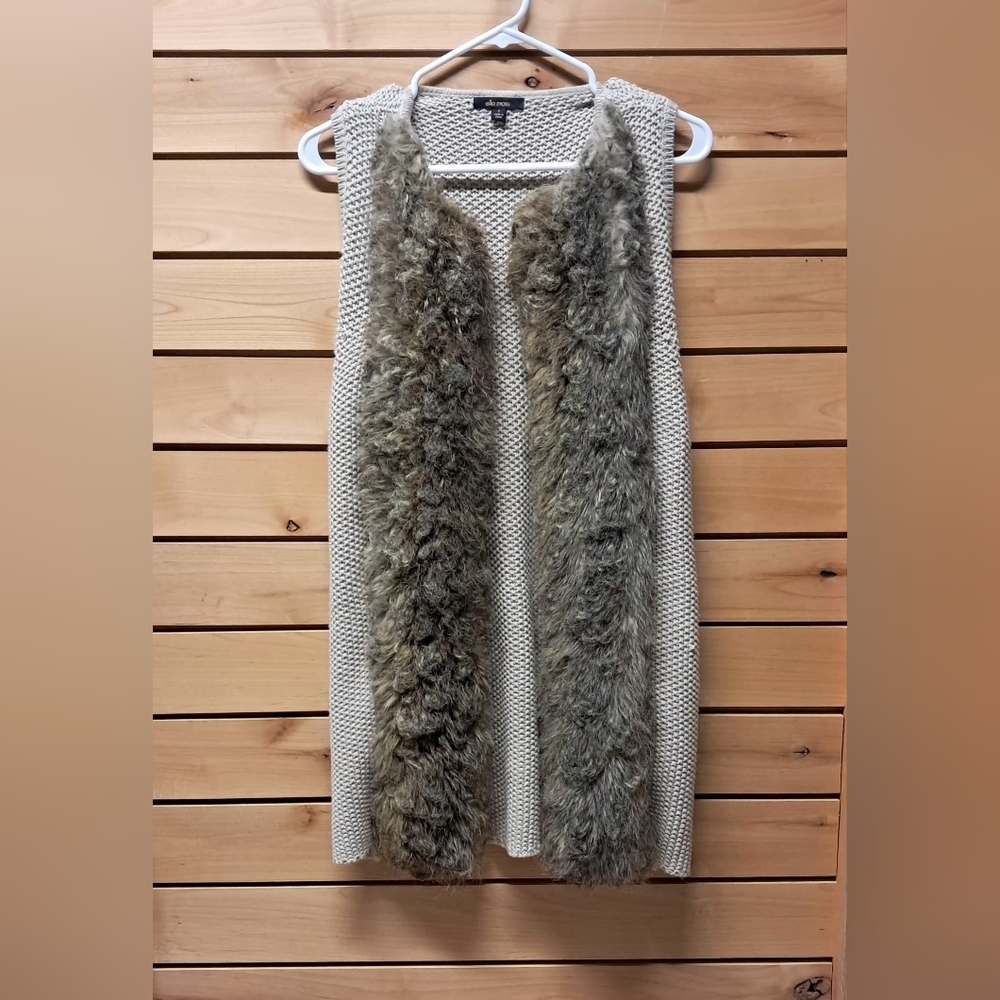 Ella Moss Faux Fur Vest Size S